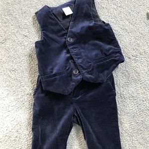 Gymboree Velvet Vest & Pants Set - 18-24M